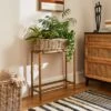 Churchgate Rattan Planter Box With Stand 2 Churchgate Rattan Planter Box With Stand -Dunelm 30788938