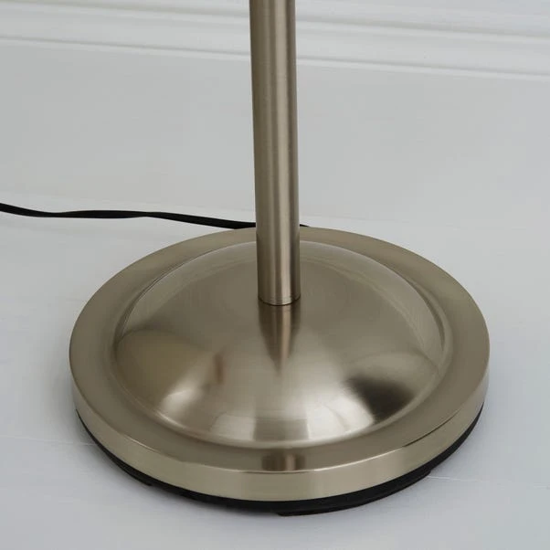 Marble Glass Satin Nickel Floor Lamp 5 Marble Glass Satin Nickel Floor Lamp - Image 3