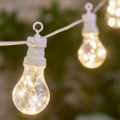 White Festoon String Lights 20 Bulbs -Dunelm 30795090 alt02