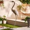 Metal Heron Decor 2 Metal Heron Decor -Dunelm 30795369