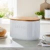 Ceramic Bread Bin White -Dunelm 30796455