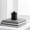 Artificial Succulent In Black Marble Plant Pot 1 Artificial Succulent In Black Marble Plant Pot -Dunelm 30796700