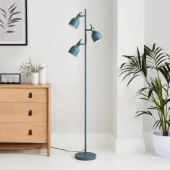Issac 3 Light Floor Lamp -Dunelm 30798612 alt01