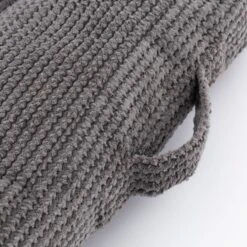 Jenson Stitched Floor Cushion Charcoal -Dunelm 30799692 alt05