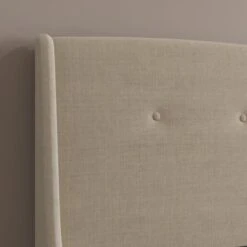 Mason Buttoned Woven Fabric Bed Frame -Dunelm 30799977 alt04