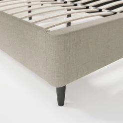 Mason Buttoned Woven Fabric Bed Frame -Dunelm 30800061 alt07