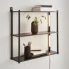 Cole Wall Unit With LED Lights Black -Dunelm 30802417
