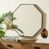 Octagon Overmantel Wall Mirror -Dunelm 30802735