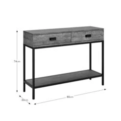 Fulton Console Table Pine -Dunelm 30803109 alt09