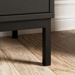 Fulton Extra Wide TV Unit, Black For TVs Up To 80" -Dunelm 30803125 alt05