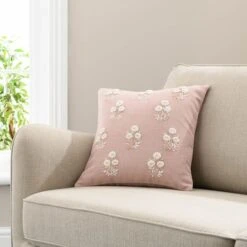 French Knot Floral Cushion Cover -Dunelm 30828687