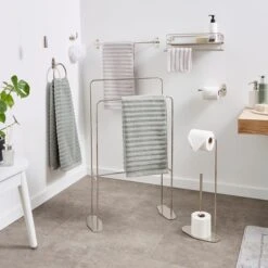 Wall Mounted Storage Towel Rail -Dunelm 30830235 alt09