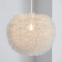 Urchin Ball Silver Easy Fit Pendant Shade