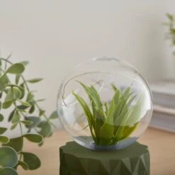 Faux Terrarium Geometric Battery Table Lamp -Dunelm 30833944 alt02