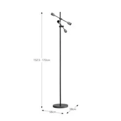 Marsden Industrial 4 Light Floor Lamp -Dunelm 30833975 alt04