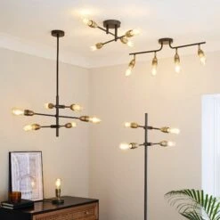 Marsden Industrial 4 Light Floor Lamp -Dunelm 30833975 alt09