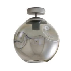 Alexis Smoked Flush Ceiling Light 14 Alexis Smoked Flush Ceiling Light -Dunelm 30834019 alt05