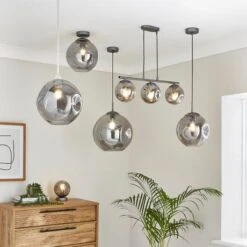 Alexis Smoked Flush Ceiling Light 15 Alexis Smoked Flush Ceiling Light -Dunelm 30834019 alt09