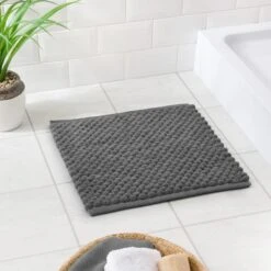 100% Recycled Pebble Shower Bath Mat -Dunelm 30834979
