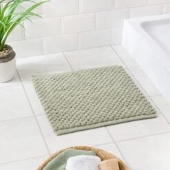 100% Recycled Pebble Shower Bath Mat -Dunelm 30834980