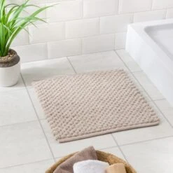 100% Recycled Pebble Shower Bath Mat -Dunelm 30835011