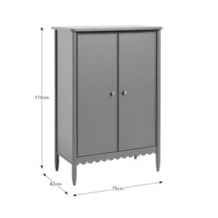 Remi Scalloped Hallway Unit, Lilypad Green -Dunelm 30835276 alt06