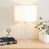 Josie Large Arched Glass Table Lamp -Dunelm 30835910