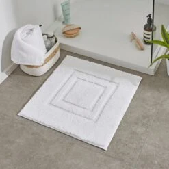 Luxury Cotton Non-Slip Shower Mat -Dunelm 30837133