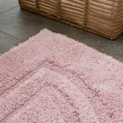 Luxury Cotton Semi-Circle Bath Mat -Dunelm 30837371 alt01