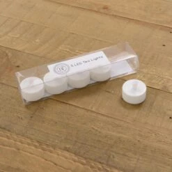 Set Of 5 Churchgate LED Tealights -Dunelm 30839416 alt01