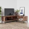 Fulton Open Corner TV Unit Pine For TVs Up To 55" -Dunelm 30843910