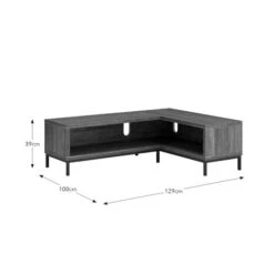 Fulton Open Corner TV Unit Pine For TVs Up To 55" 13 Fulton Open Corner TV Unit Pine For TVs Up To 55" -Dunelm 30843910 alt09