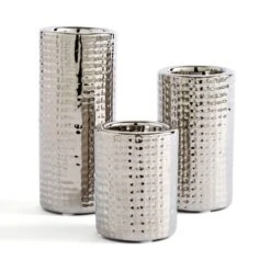 Set Of 3 Dimpled Tealight Holders -Dunelm 30851426 alt03