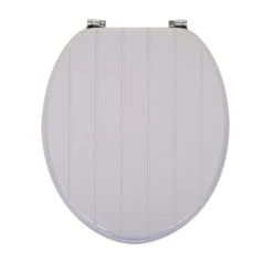 Tongue And Groove Grey Toilet Seat