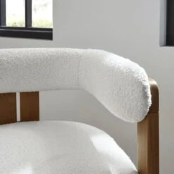 Lovato Dining Chair, Boucle -Dunelm 30857637 alt03