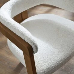 Lovato Dining Chair, Boucle -Dunelm 30857637 alt04