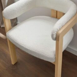 Lovato Dining Chair, Boucle -Dunelm 30857638 alt02