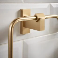 Modern Luxe Square Towel Ring 12 Modern Luxe Square Towel Ring -Dunelm 30861737 alt01