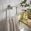 Modern Luxe Square Towel Ring -Dunelm 30861743