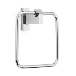 Modern Luxe Square Towel Ring 10 Modern Luxe Square Towel Ring -Dunelm 30861743 alt02