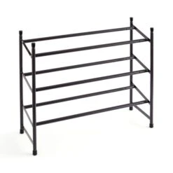3 Tier Extendable Metal Shoe Rack -Dunelm 30862751 alt02