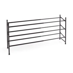 3 Tier Extendable Metal Shoe Rack -Dunelm 30862751 alt03