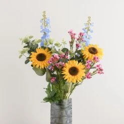 Artificial Multicoloured Wildflower Bouquet -Dunelm 30864049 alt04