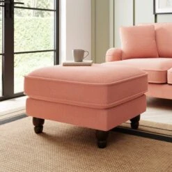 Beatrice Tonal Chenille Footstool