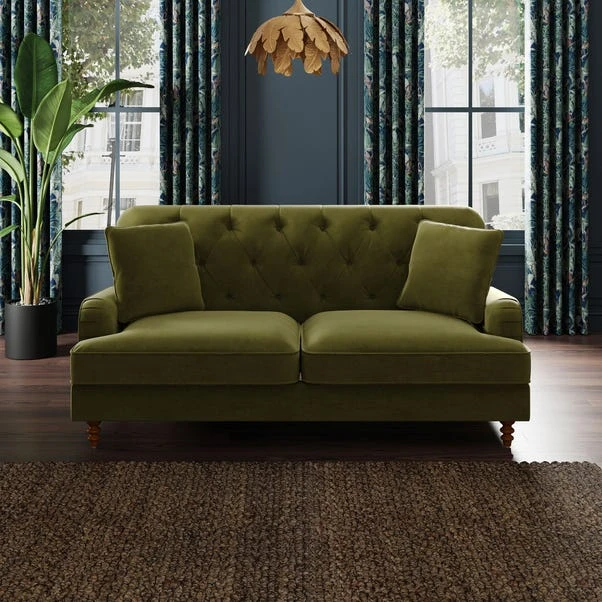 Beatrice Buttoned Velvet 3 Seater Double Sofa Bed 14 Beatrice Buttoned Velvet 3 Seater Double Sofa Bed - Image 12