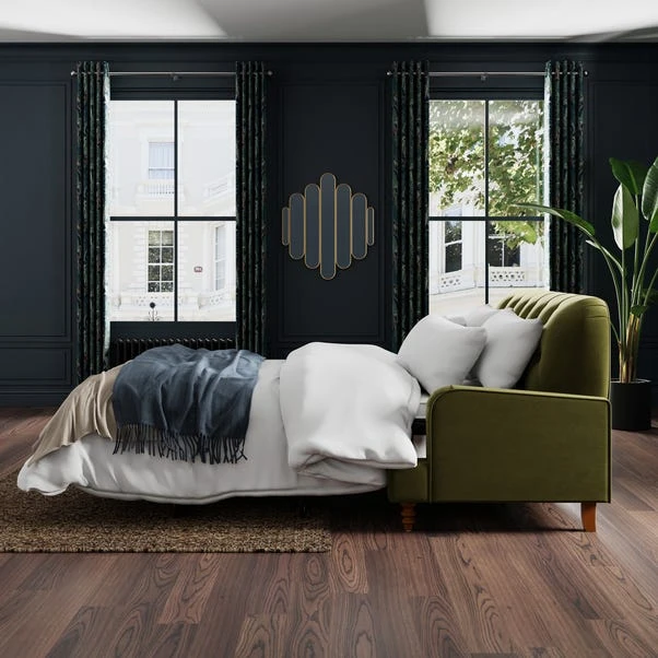 Beatrice Buttoned Velvet 3 Seater Double Sofa Bed 15 Beatrice Buttoned Velvet 3 Seater Double Sofa Bed - Image 13