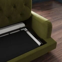 Beatrice Buttoned Velvet 3 Seater Double Sofa Bed 35 Beatrice Buttoned Velvet 3 Seater Double Sofa Bed -Dunelm 30864253 alt04