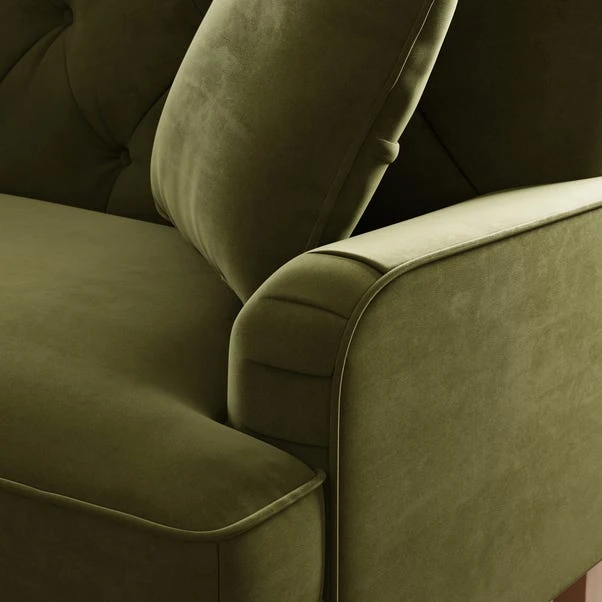 Beatrice Buttoned Velvet 3 Seater Double Sofa Bed 18 Beatrice Buttoned Velvet 3 Seater Double Sofa Bed - Image 16