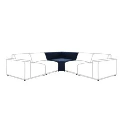 Modular Cruz Velvet Corner Seat -Dunelm 30864264
