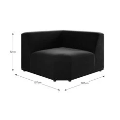 Modular Cruz Velvet Corner Seat -Dunelm 30864264 alt09